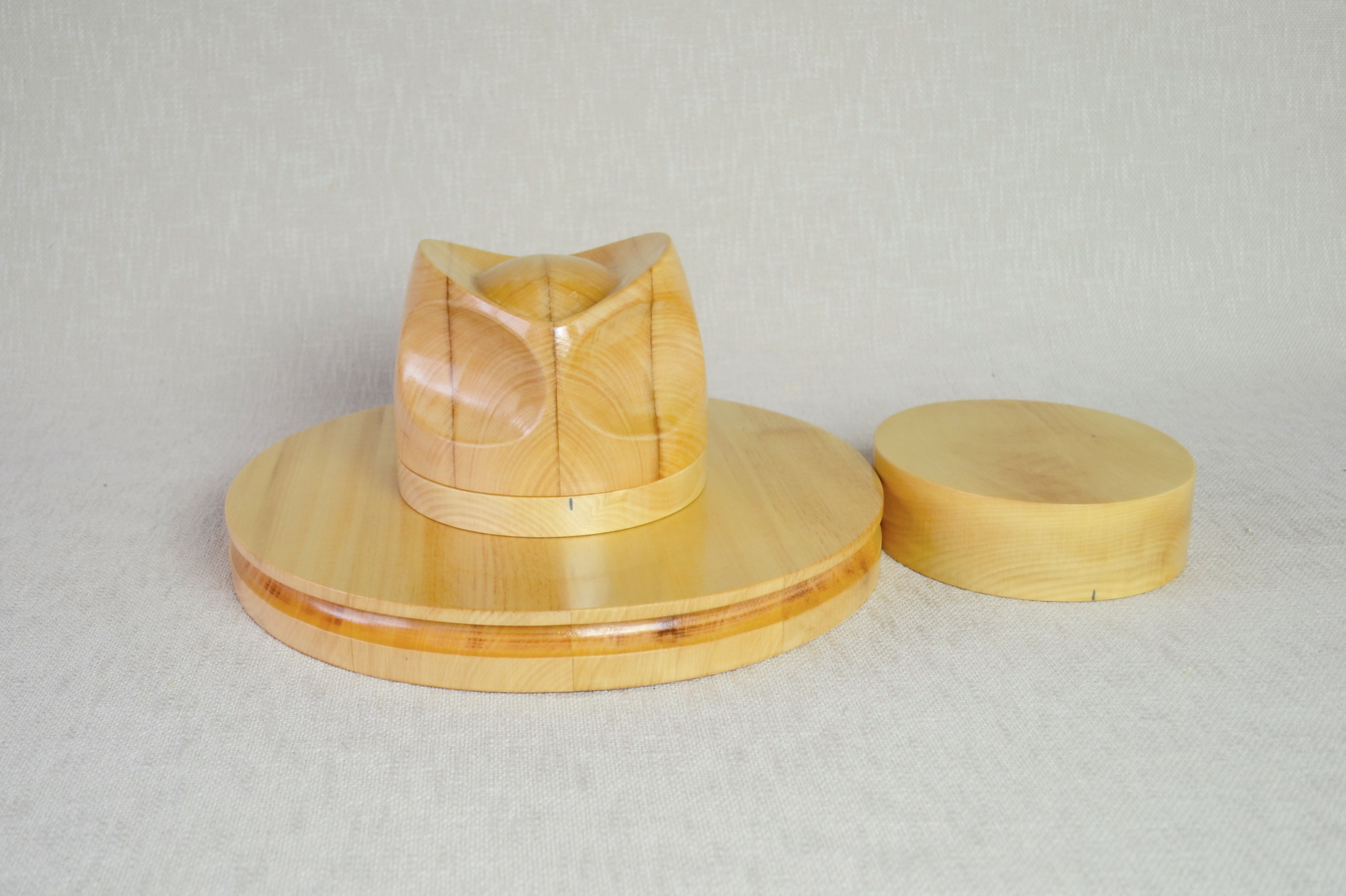 Fedora and Boater Hat Block Set F32 Optional presser