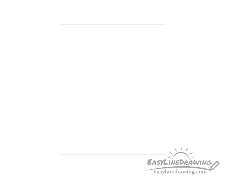 How to Draw a Stamp Step by Step EasyLineDrawing