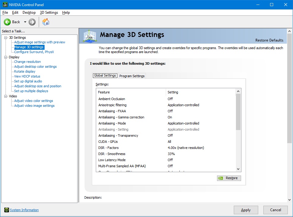 Best Nvidia Control Panel Settings for GTX 1080 Ti (Performance)