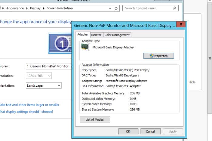 How to change Windows 10 Microsoft Basic Display Adapter To Current