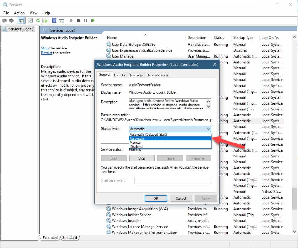 How To Fix The Audio Service Is Not Running On Windows 10