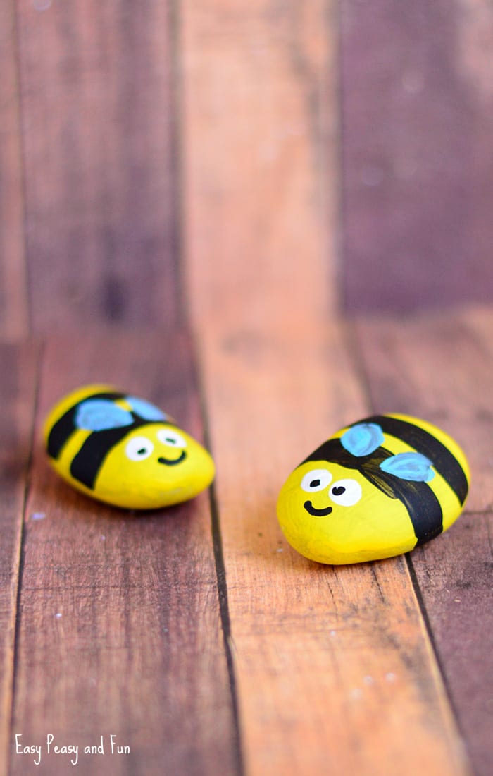 Bee Painted Rocks Easy Peasy and Fun