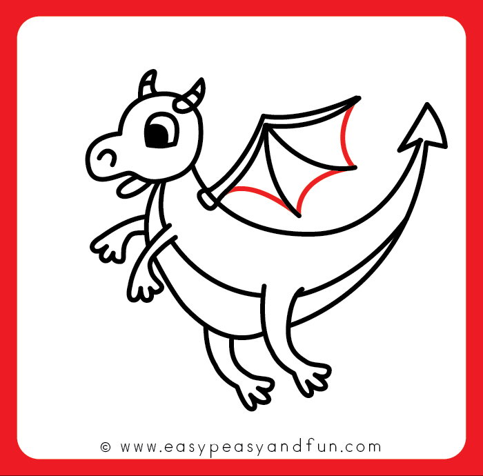 How To Draw A Dragon Step By Step For Kids