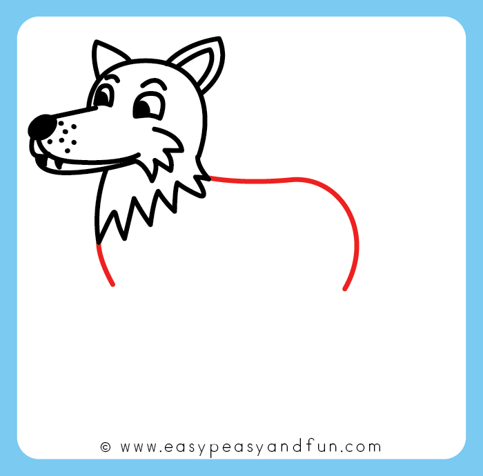 How to Draw a Wolf Step by Step Drawing Tutorial Easy Peasy and Fun