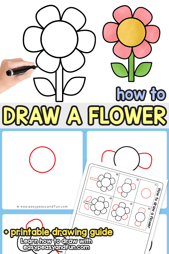 Simple Flower Drawing Designs Step By Step
