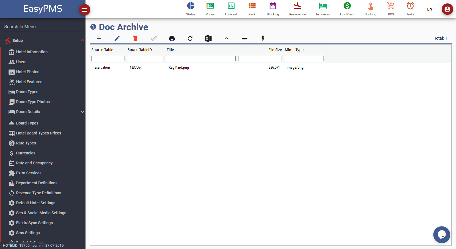 Digital Archive » EasyPMS