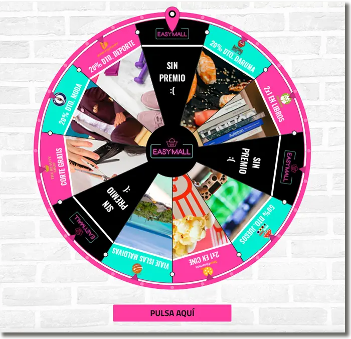 Ejemplos de ruletas de la suerte online