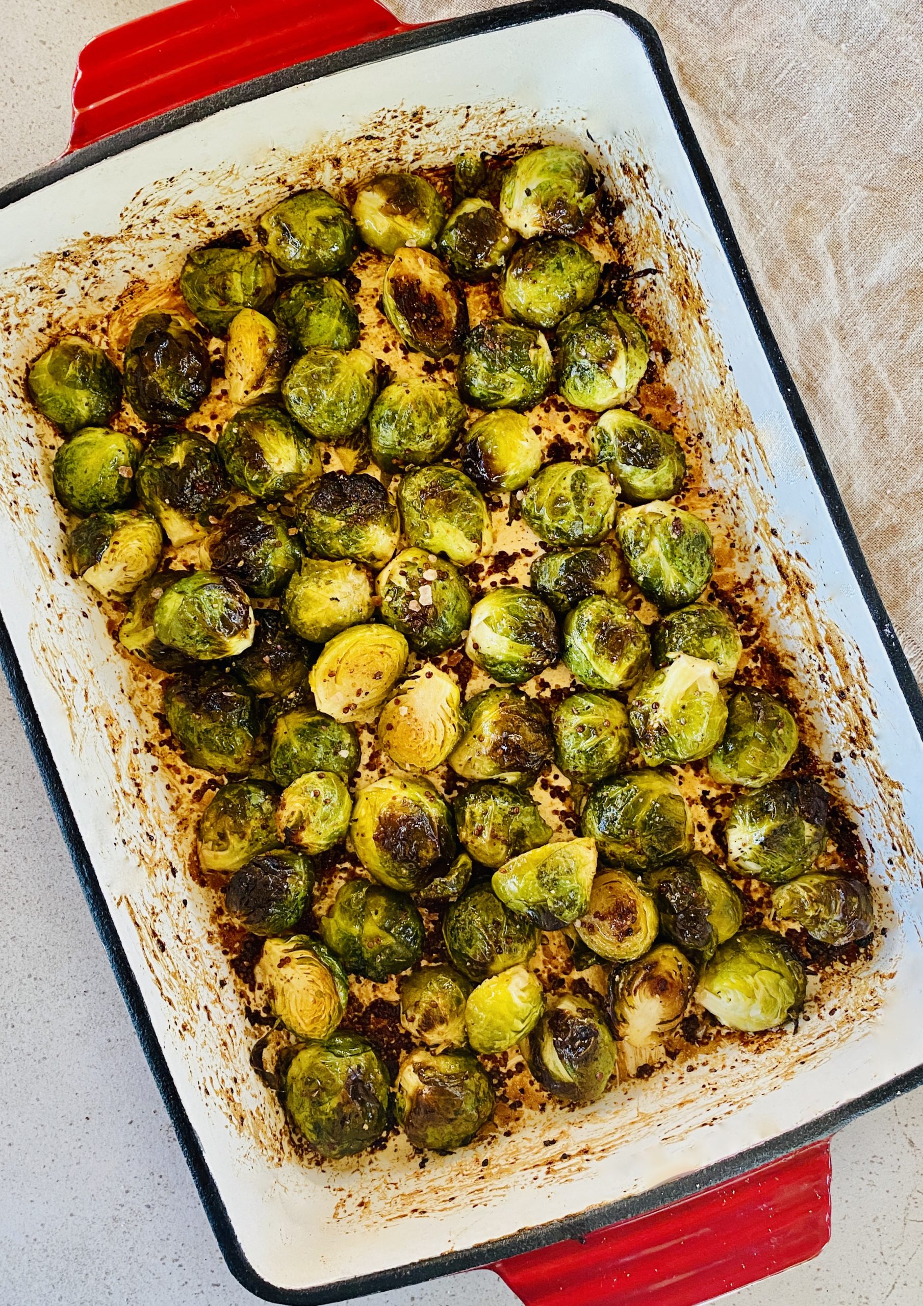 Honey Mustard Roasted Brussel Sprouts Easy Read Recipes by Leanne Foreman