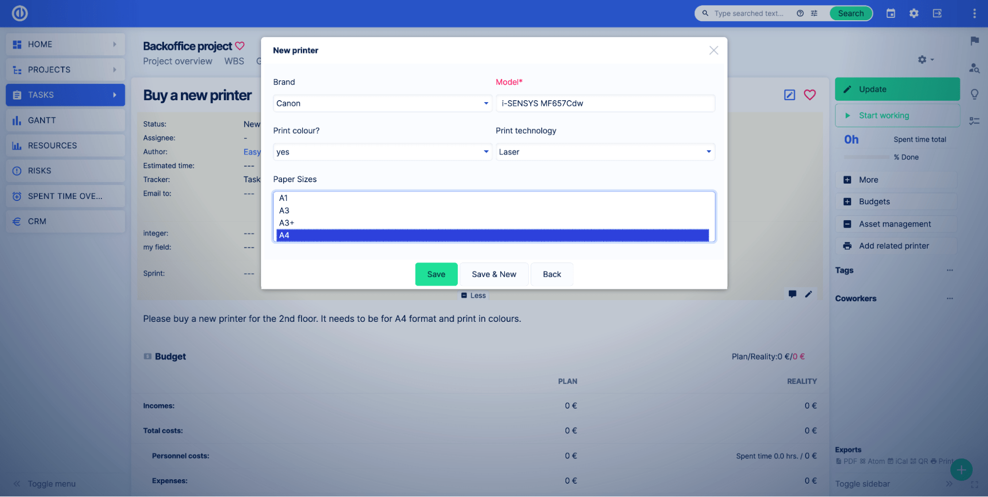 Asset & Configuration management Easy Redmine