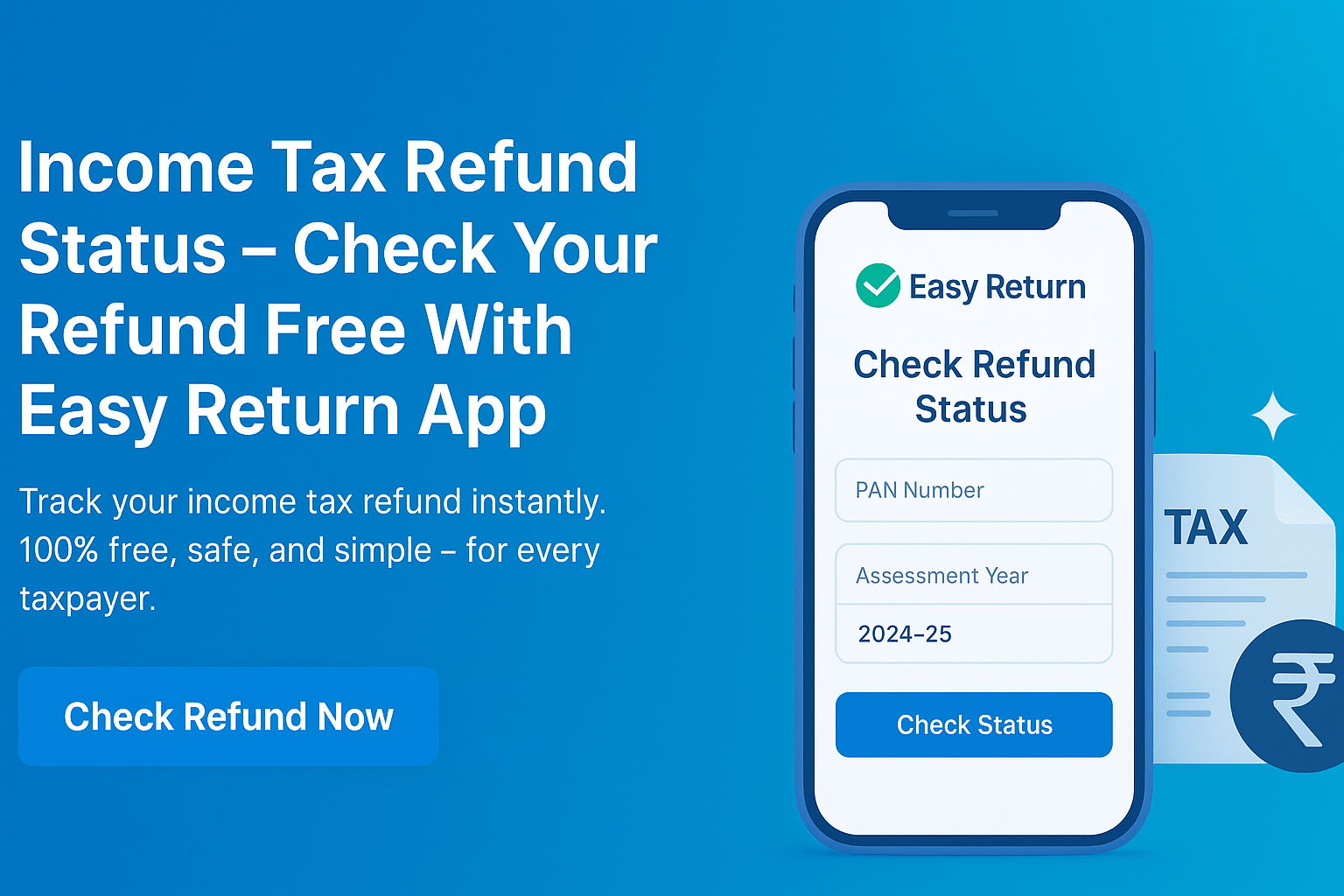 Check Free Tax Refund Status Online Easy Return