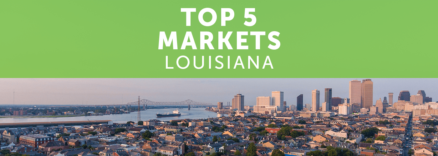 Louisiana Real Estate Investors Top 5 Markets in 2024