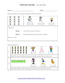 Picture Division Worksheets