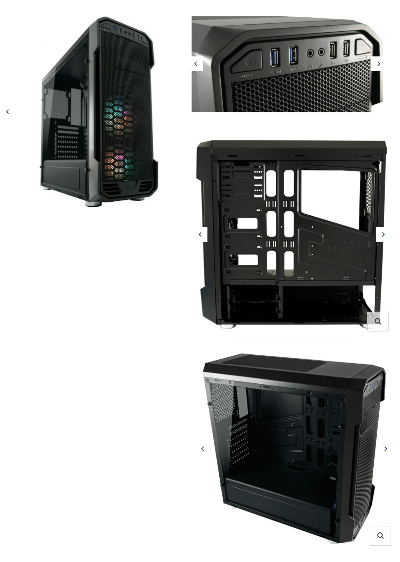 Case LCPower 984B Dragonslayer Midi RGB Acrylic Side Panel in category