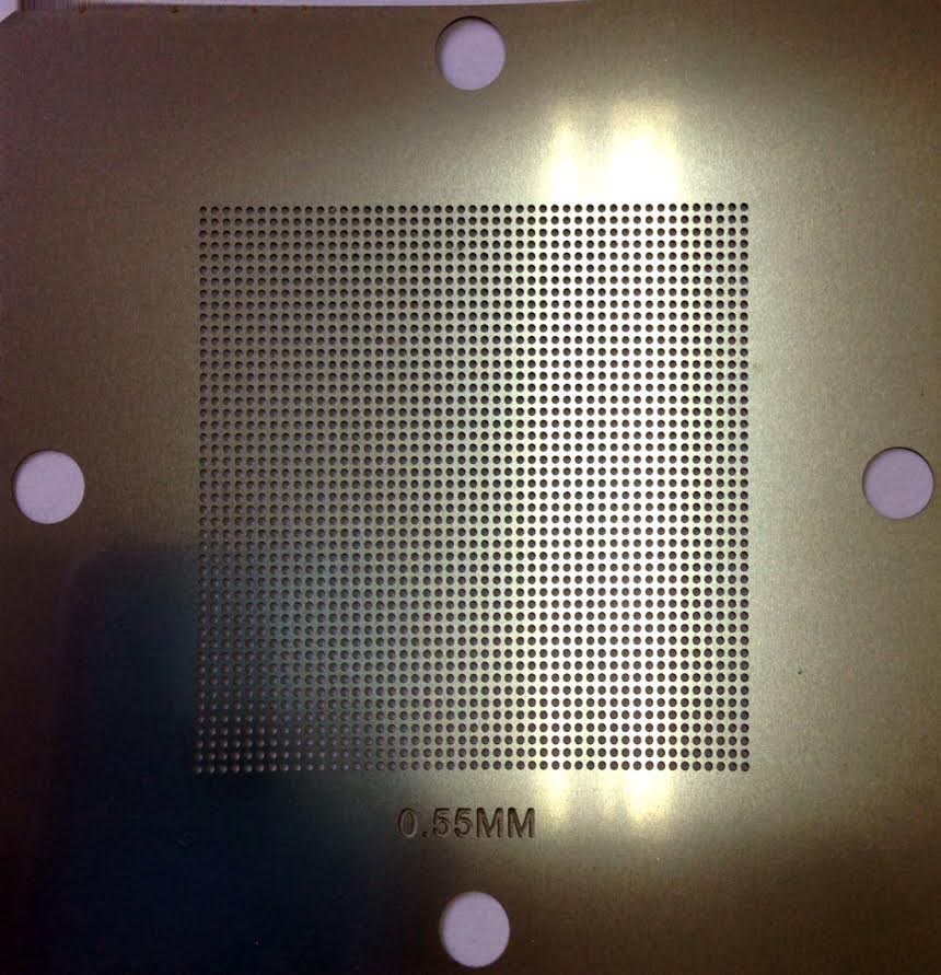80 x 80mm BGA Universal Stencil Kit for Laptop Universal reballing