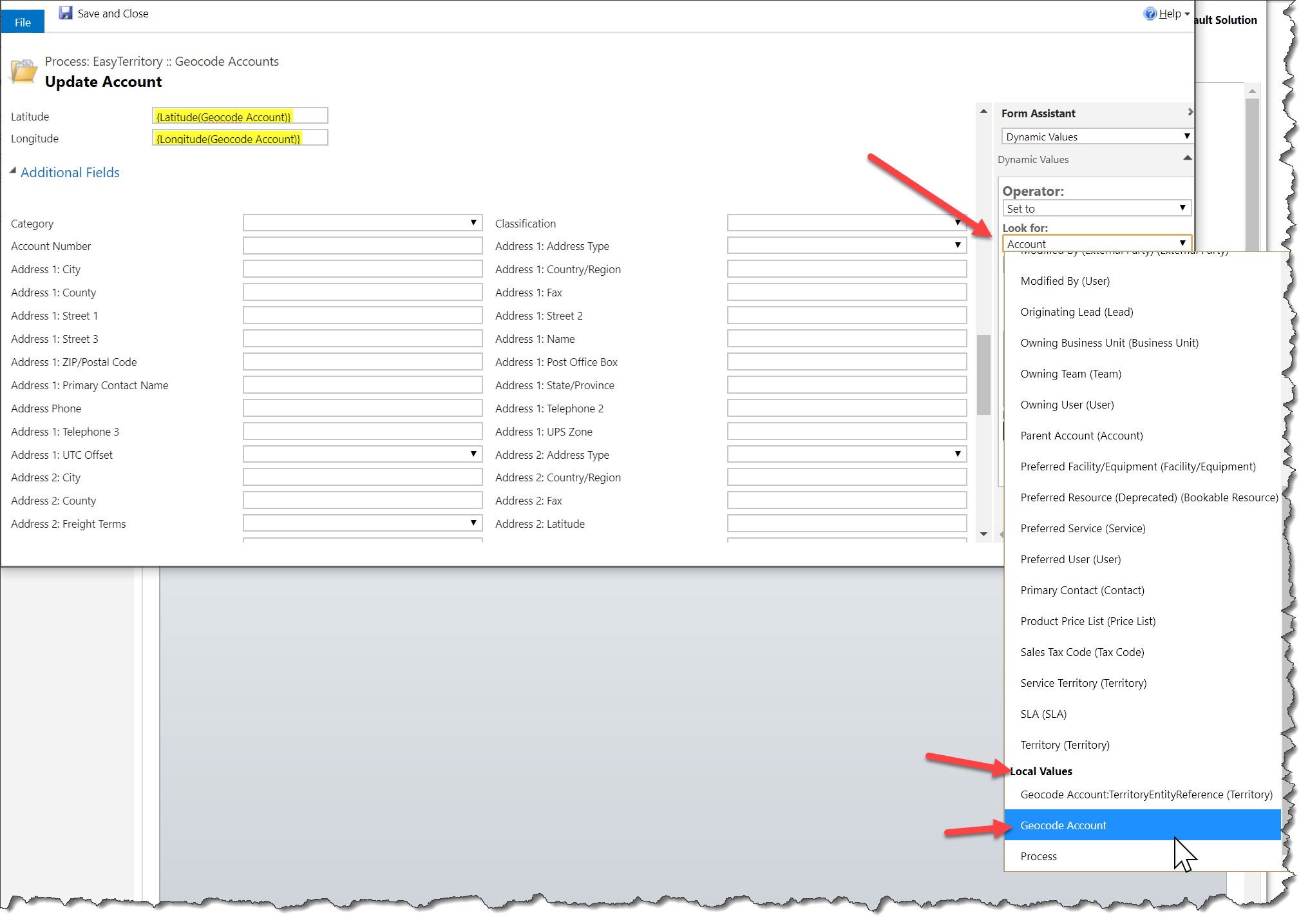 Geocoding Workflow Plugin for Dynamics 365 EasyTerritory