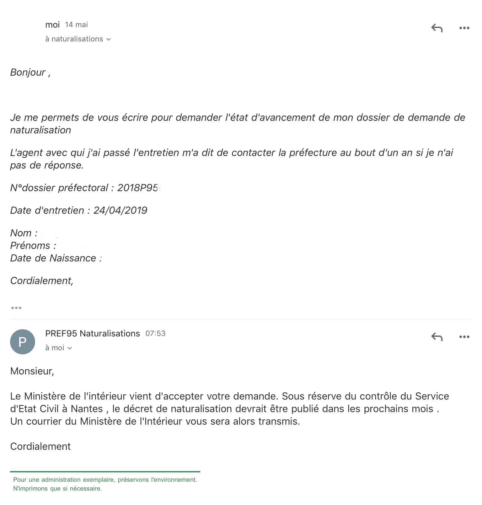 suivi dossier naturalisation 2023 Naturalisation Par Decret : Forum 1 : Suivi De Dossier Reze & Scec + Infos Utiles + Sortie De Décret 2020 - Naturalisation Par Décret - Démarches Administratives Pour Les Étrangers En France