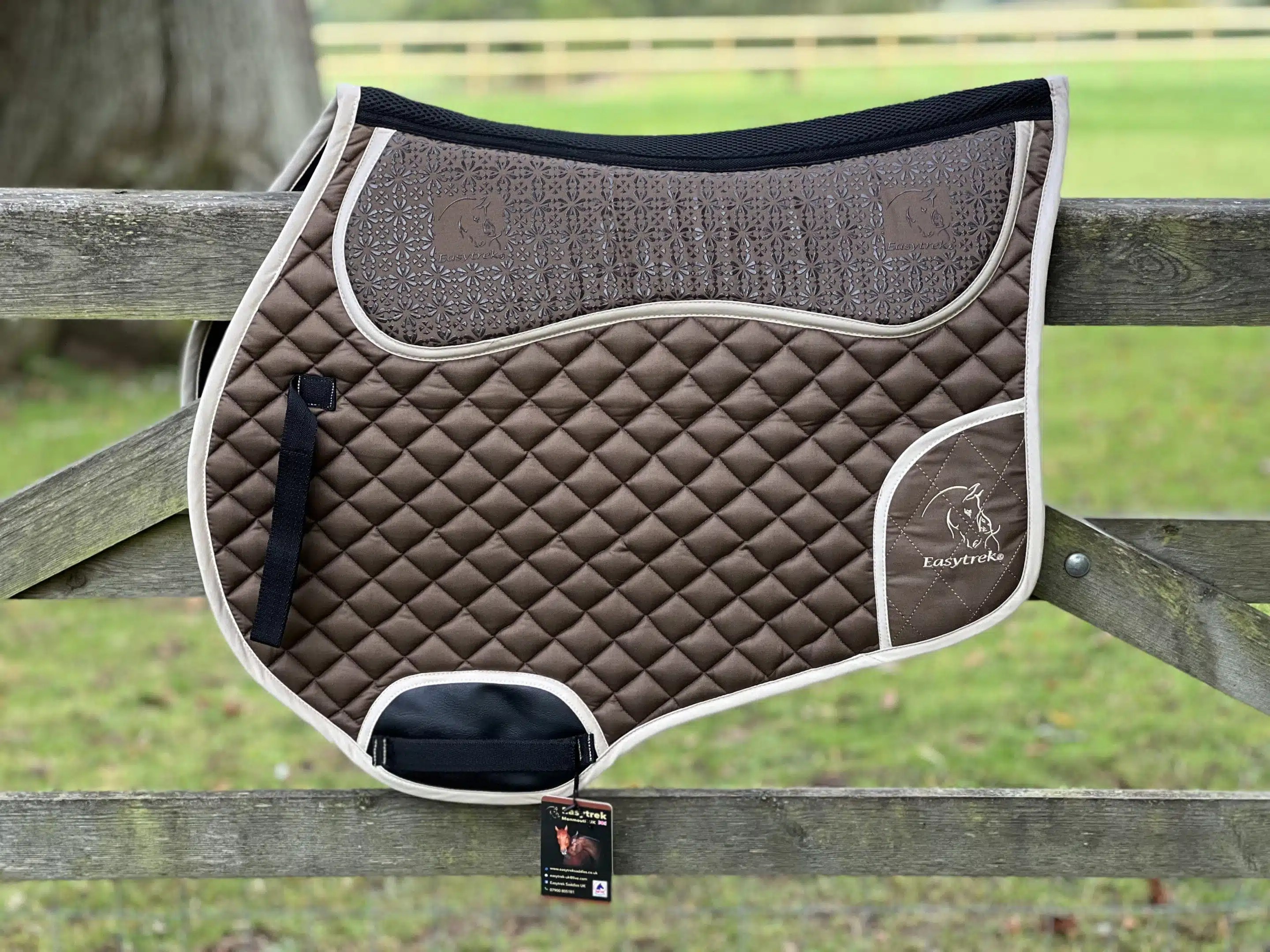 Easytrek dual sided anti slip spine relief professional saddle pad