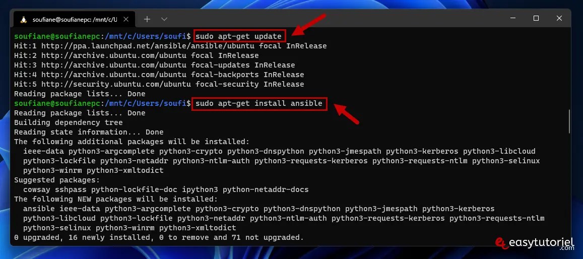 Comment installer Ansible sur Windows 11 et 10 EasyTutoriel