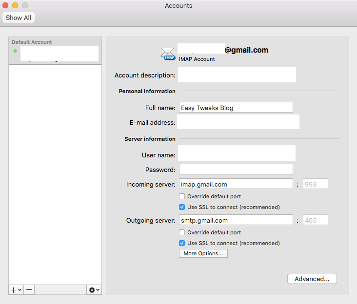 How to setup GMail on Outlook 2019, 365 & 2016 for MAC OS