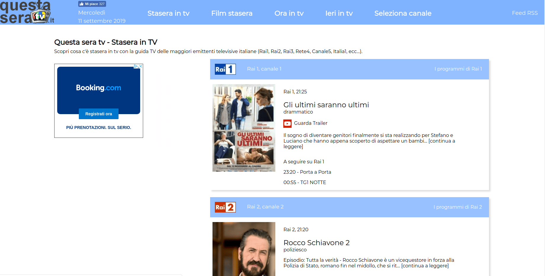 Questa Sera tv EasyWebmaster