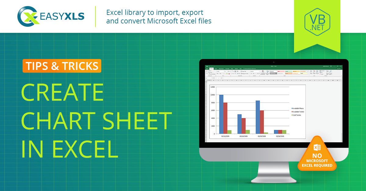 Create Excel chart sheet in EasyXLS Guide