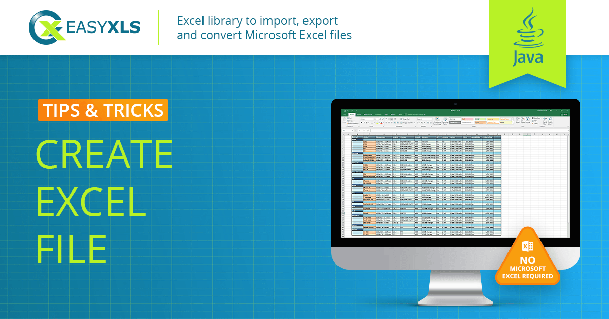 Create Excel file in Java EasyXLS Guide