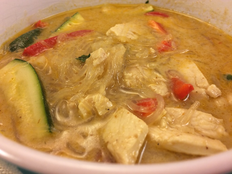 Monday's Lunch Soup with "Expired" Rice Noodles