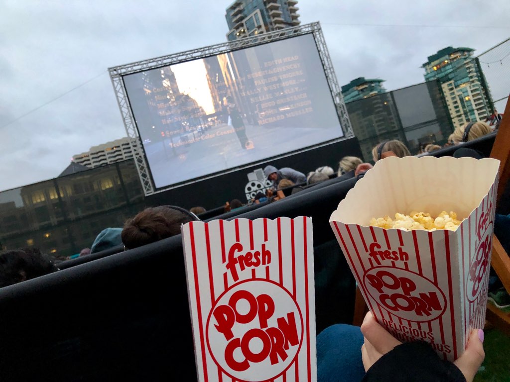 Date Idea of the Month Rooftop Cinema Club at Manchester Grand Hyatt Eat, Drink, Be San Diego