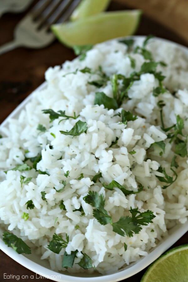 Instant pot Cilantro lime rice recipe Cilantro lime rice instant pot