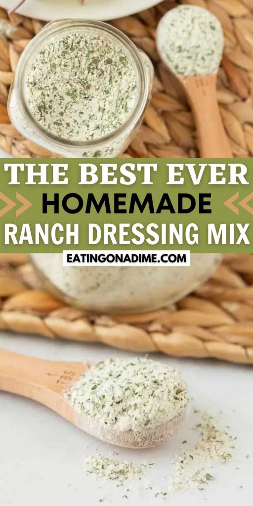 Homemade ranch dressing mix recipe homemade ranch dip mix