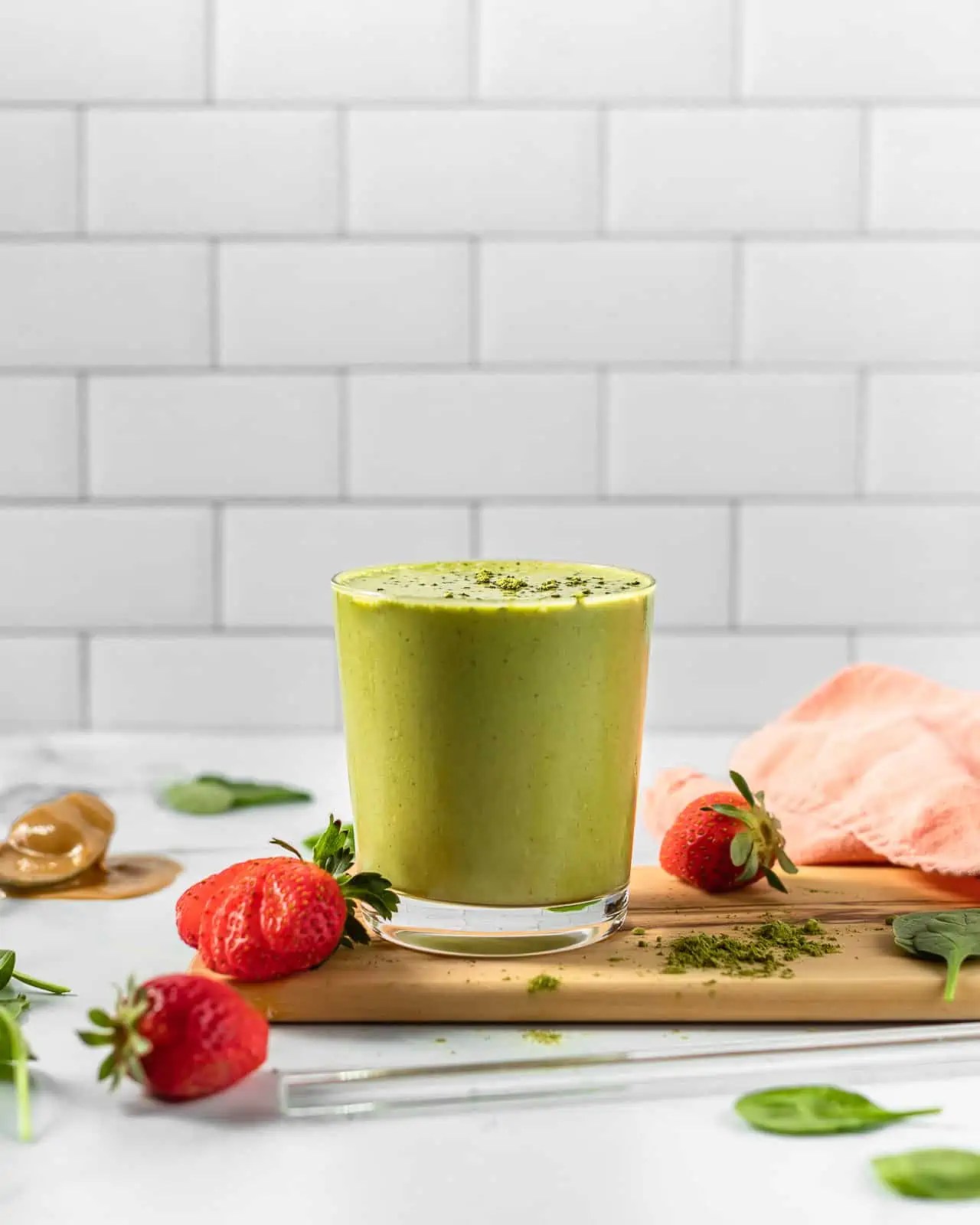 Strawberry Matcha Smoothie Eat Love Namaste