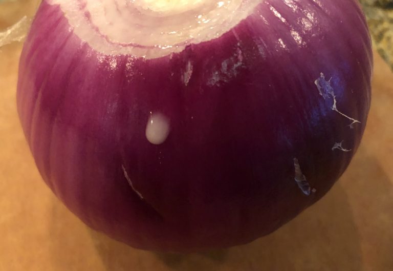 That white, milky onion juice?