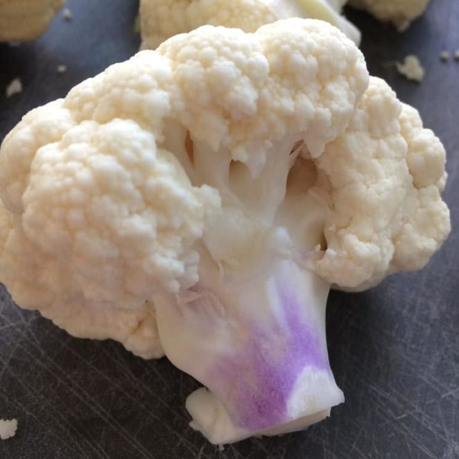 Purple splotches on your cauliflower?