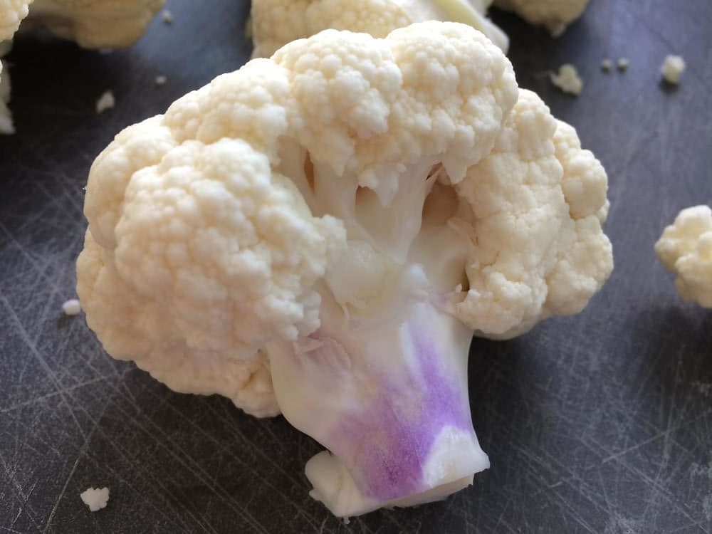 Purple splotches on your cauliflower?
