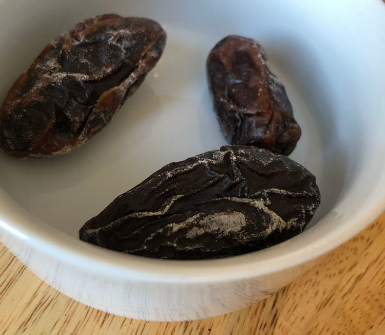 White stuff on your dates?