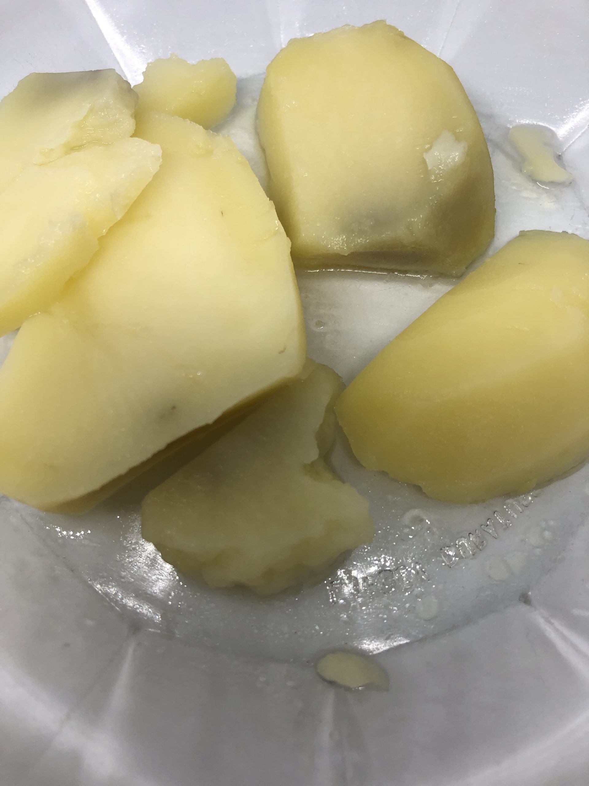 Gray areas on your boiled potatoes