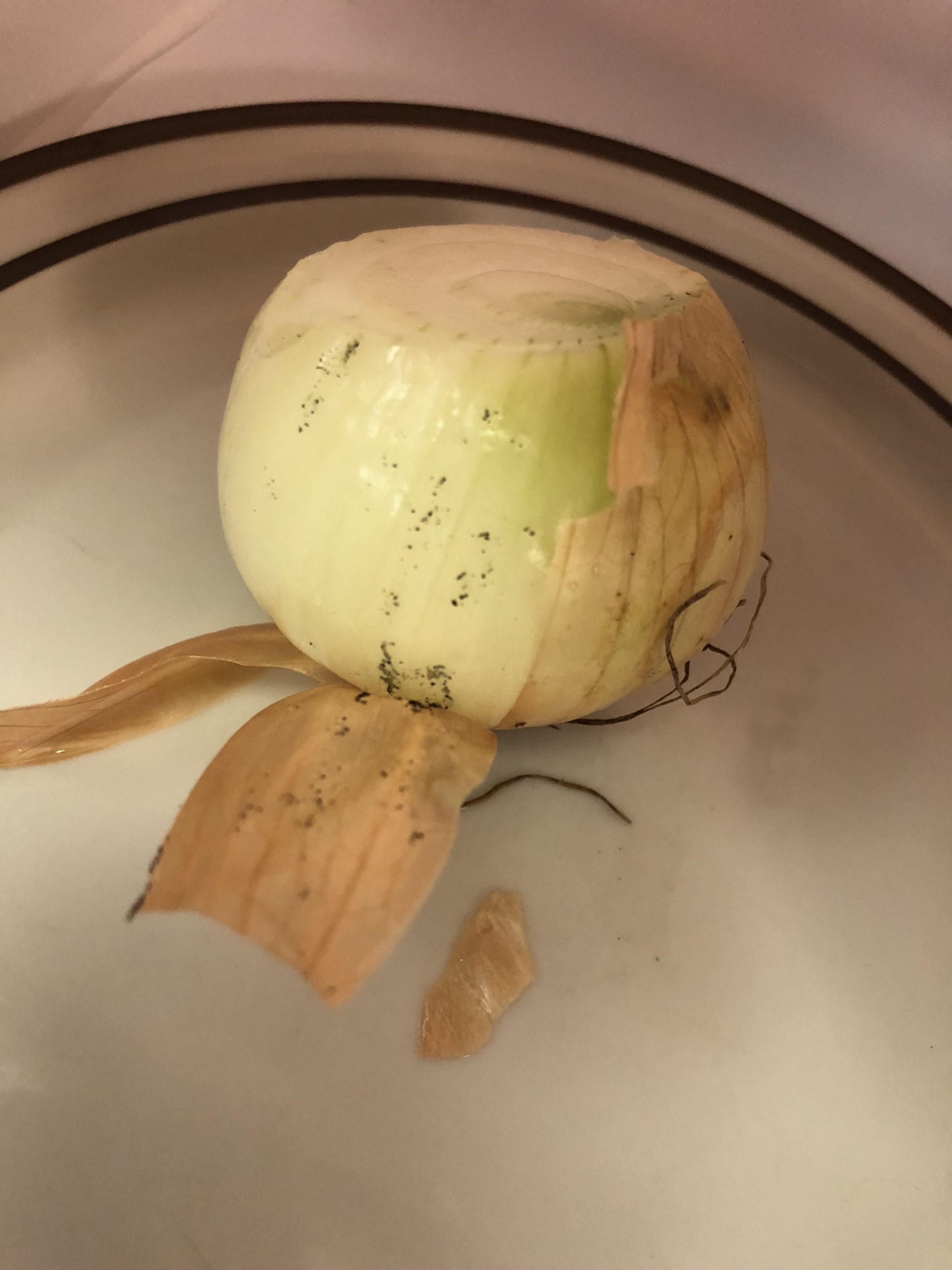 Yes, the black, sooty stuff on onions is mold but don't panic
