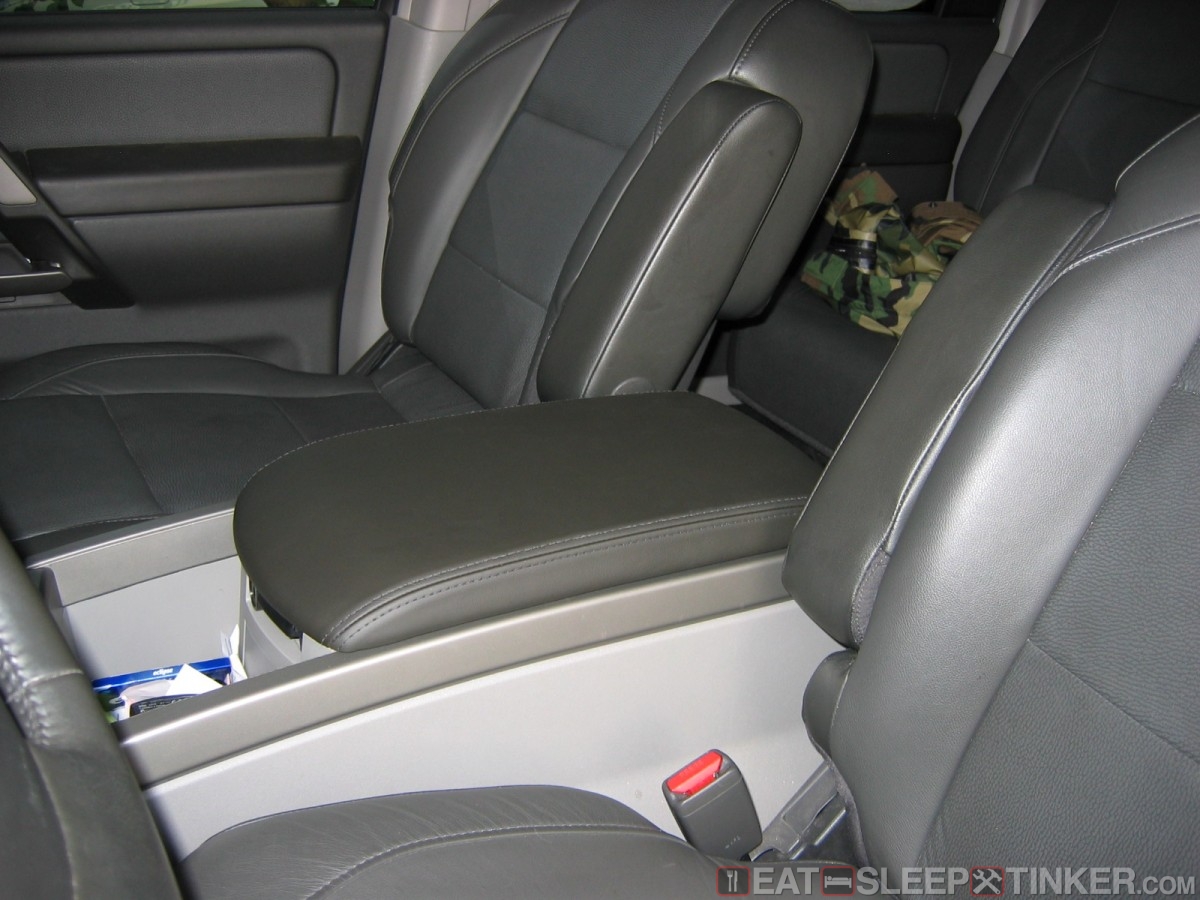 Installing an Infiniti QX56 Leather Console Lid in a Nissan Titan