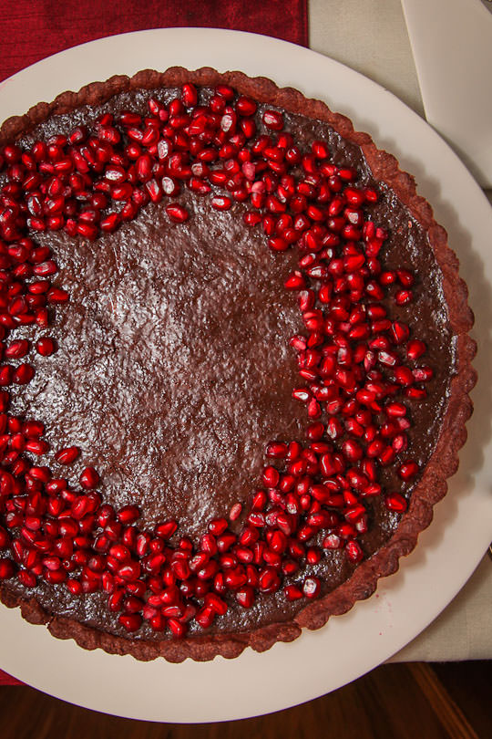 Pomegranate Dessert Chocolate Tart Recipe Eat the Love