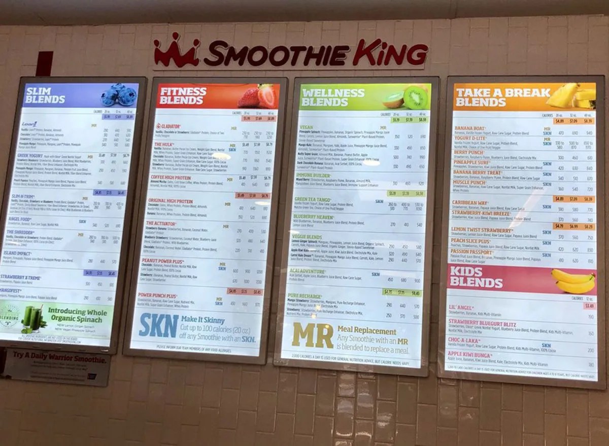10 Secrets Smoothie King Doesn't Want You to Know — Eat This Not That(03)