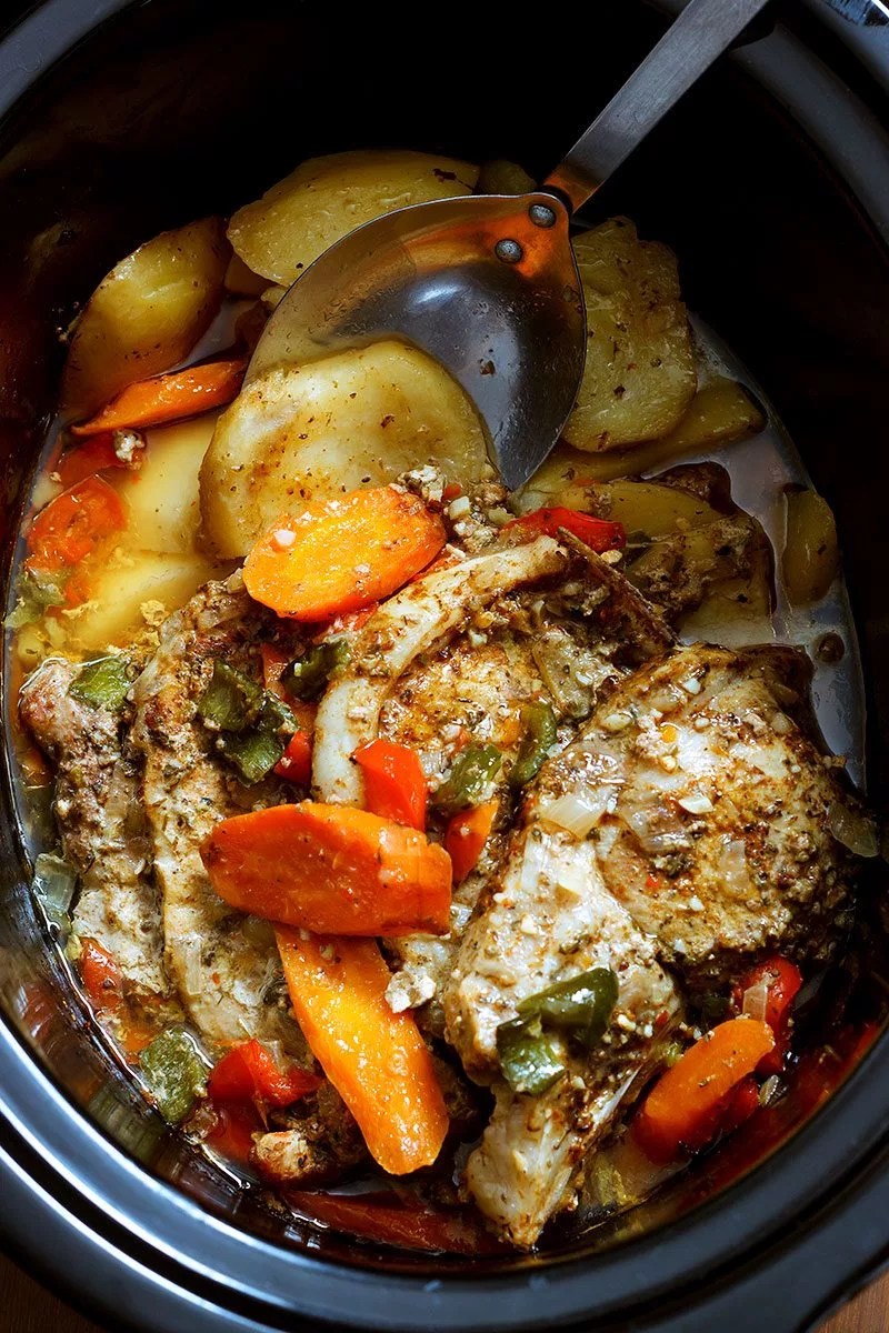 Crock Pot Pork Chops Fajitas Recipe — Eatwell101