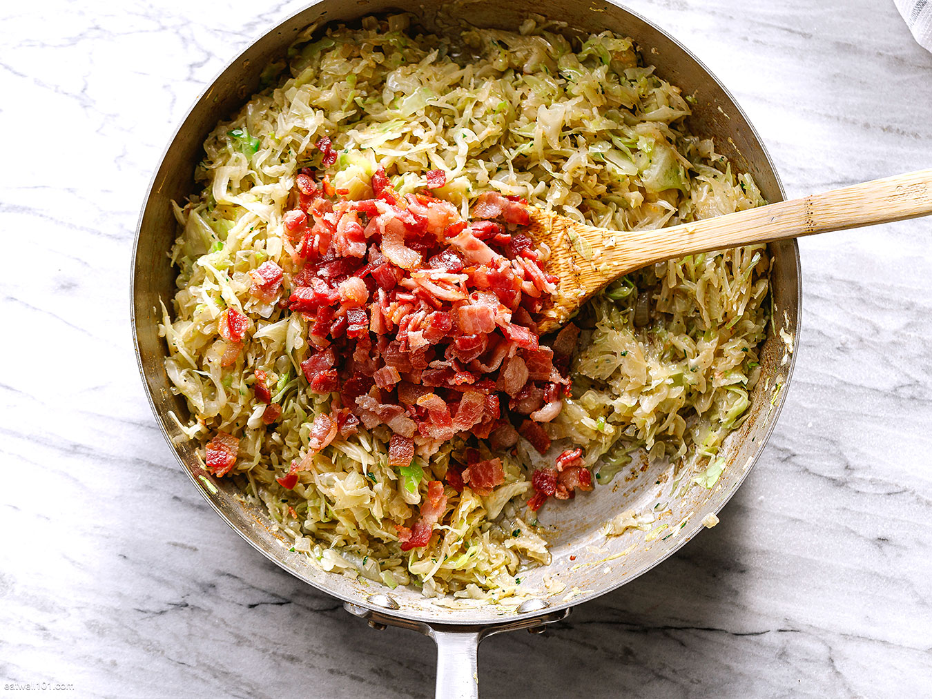 Bacon Cabbage Recipe PanFried Cabbage with Bacon — Eatwell101
