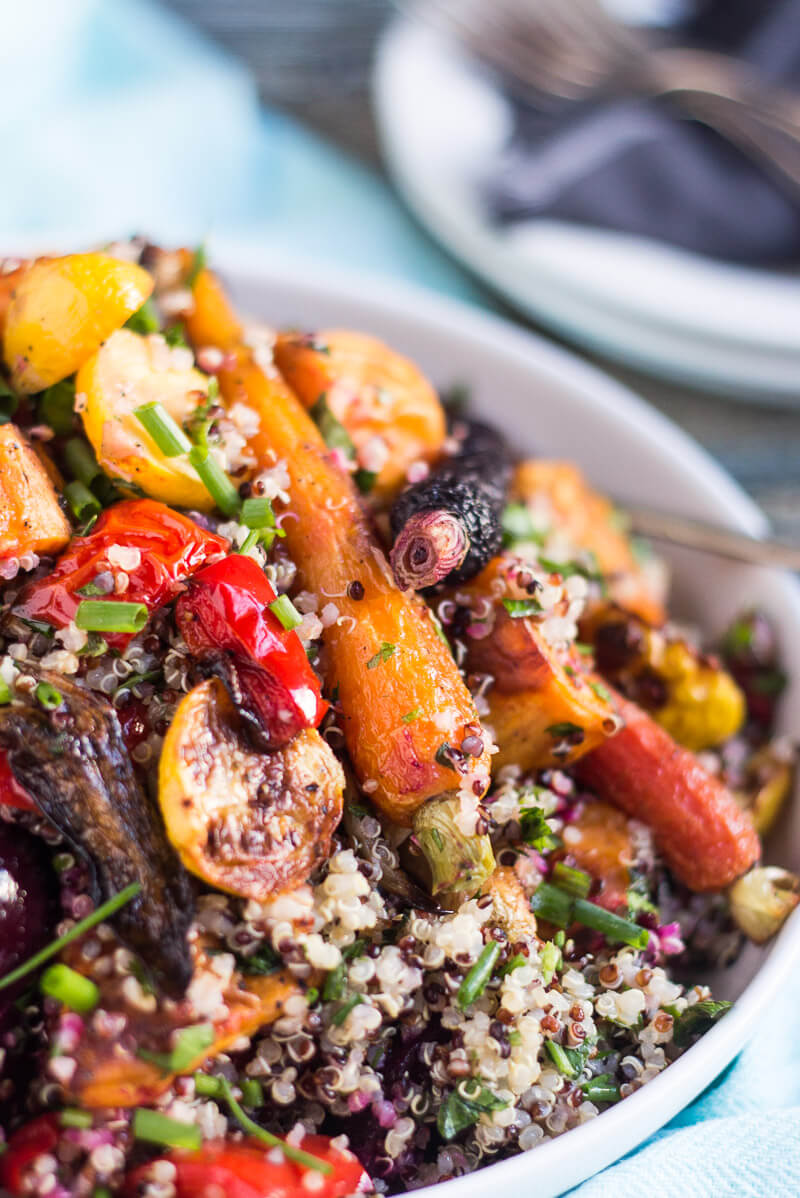 Roasted Vegetable and Quinoa Salad Easy Peasy Meals