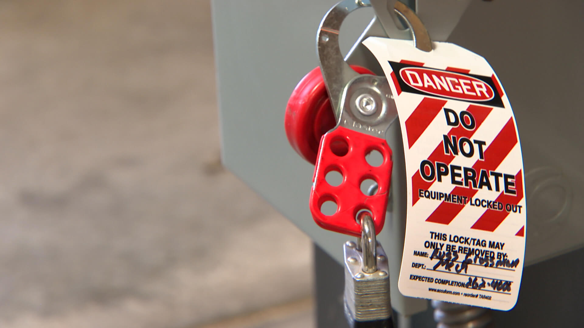 The importance of Lockout Tagout EazySAFE