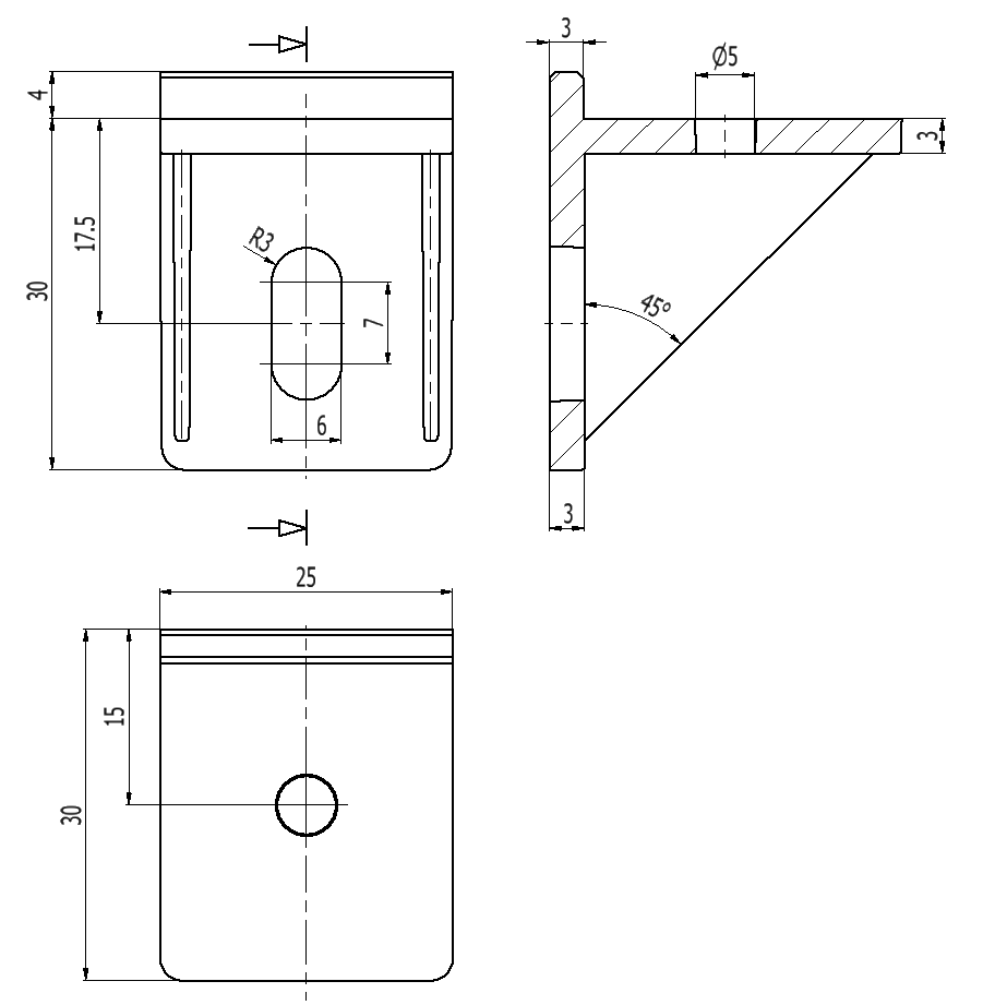 Kątownik montażowy 1006 Jasny Szary EB Akcesoria Meblowe