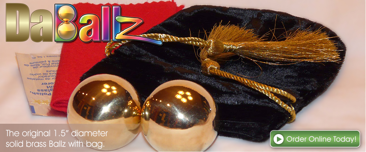 Classy Solid Brass Balls Ideal as Gag Gift or Corporate Gift