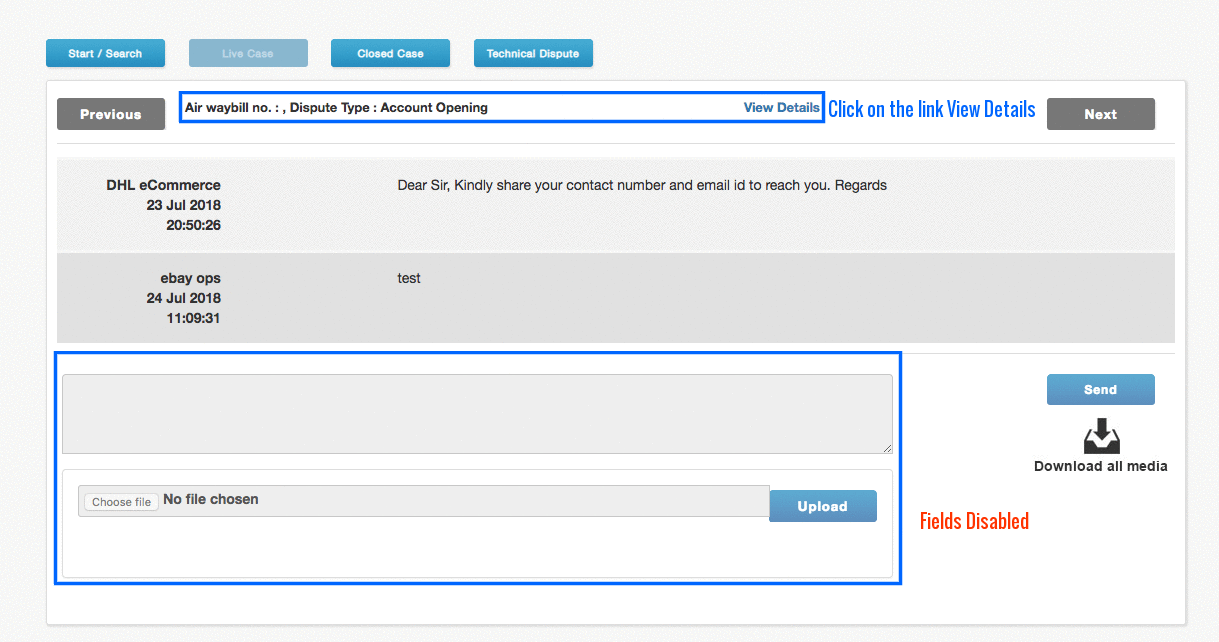 Resolution Center eBay Global Shipping