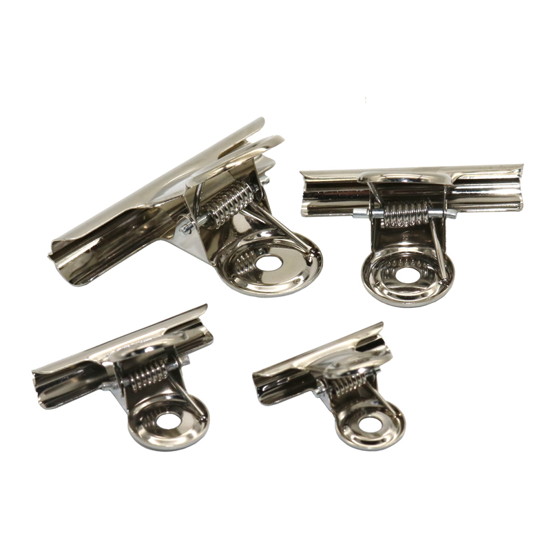 Metal Clips Bulldog Clip Stainless Steel Ticket Clip Office Folder