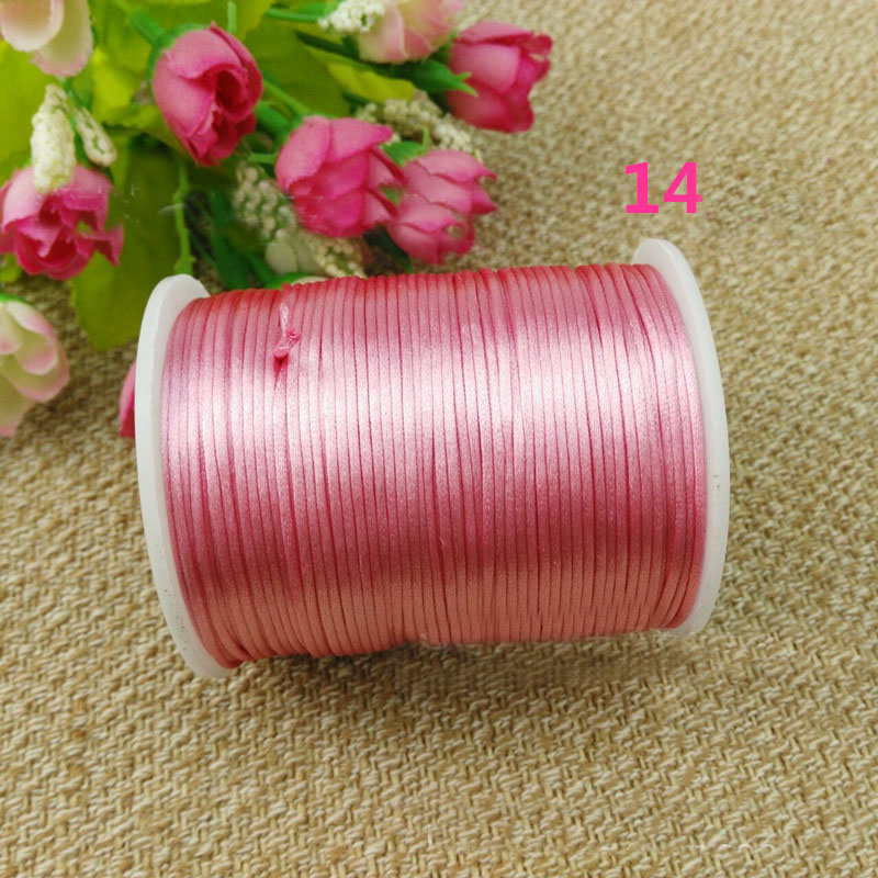100M 1.5mm Chinese Knot Satin Nylon Braided Cord Macrame