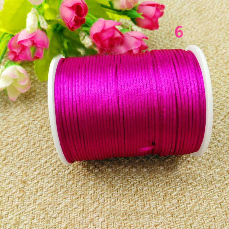 100M 1.5mm Chinese Knot Satin Nylon Braided Cord Macrame
